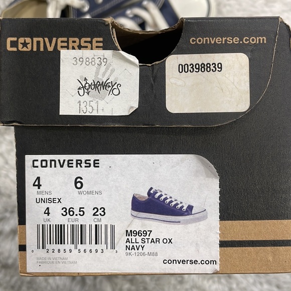 Converse Chuck Taylor All Star Navy Blue- Size 4 Men 6 Women - Picture 11 of 14